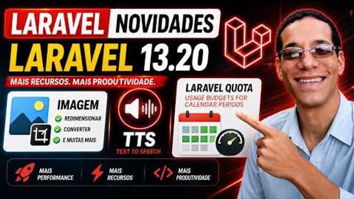 Laravel novidades: Redimensionar tamanho de imagem, converter e muitas mais no laravel 13.20 #php